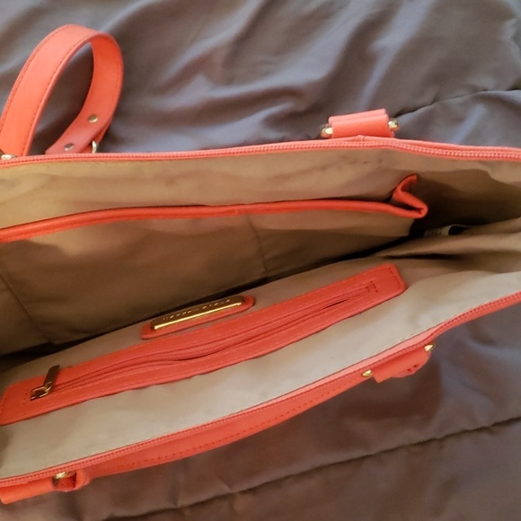 Steve Madden Orange Faux Leather Satchel - Picture 4 of 4